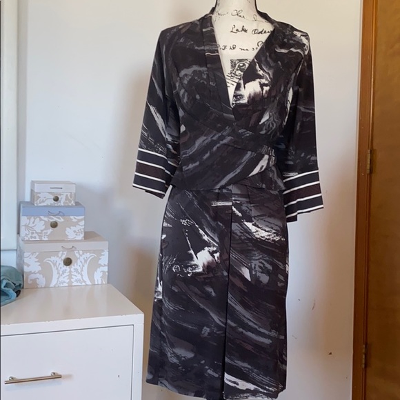 BCBG Gray and Black Dress - Picture 8 of 8